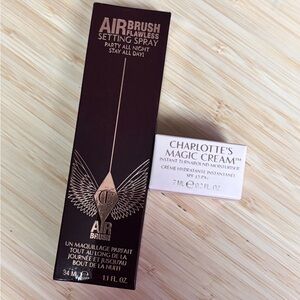 Charlotte Tilbury Airbrush Flawless Setting Spray and Magic Cream Duo